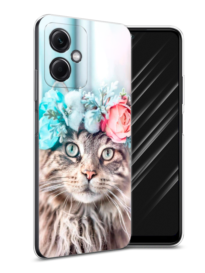

Чехол Awog на Tecno Spark Go 2023"Медведь с флагом РФ", Коричневый;синий;красный, 303150-2