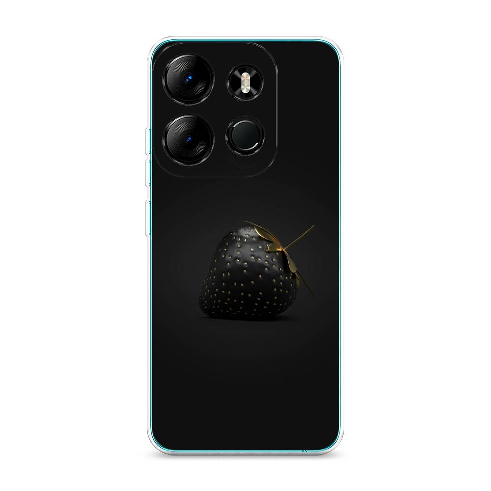 

Чехол Awog на Tecno Spark Go 2023"Черная клубника", Золотистый;черный;серый, 303150-10