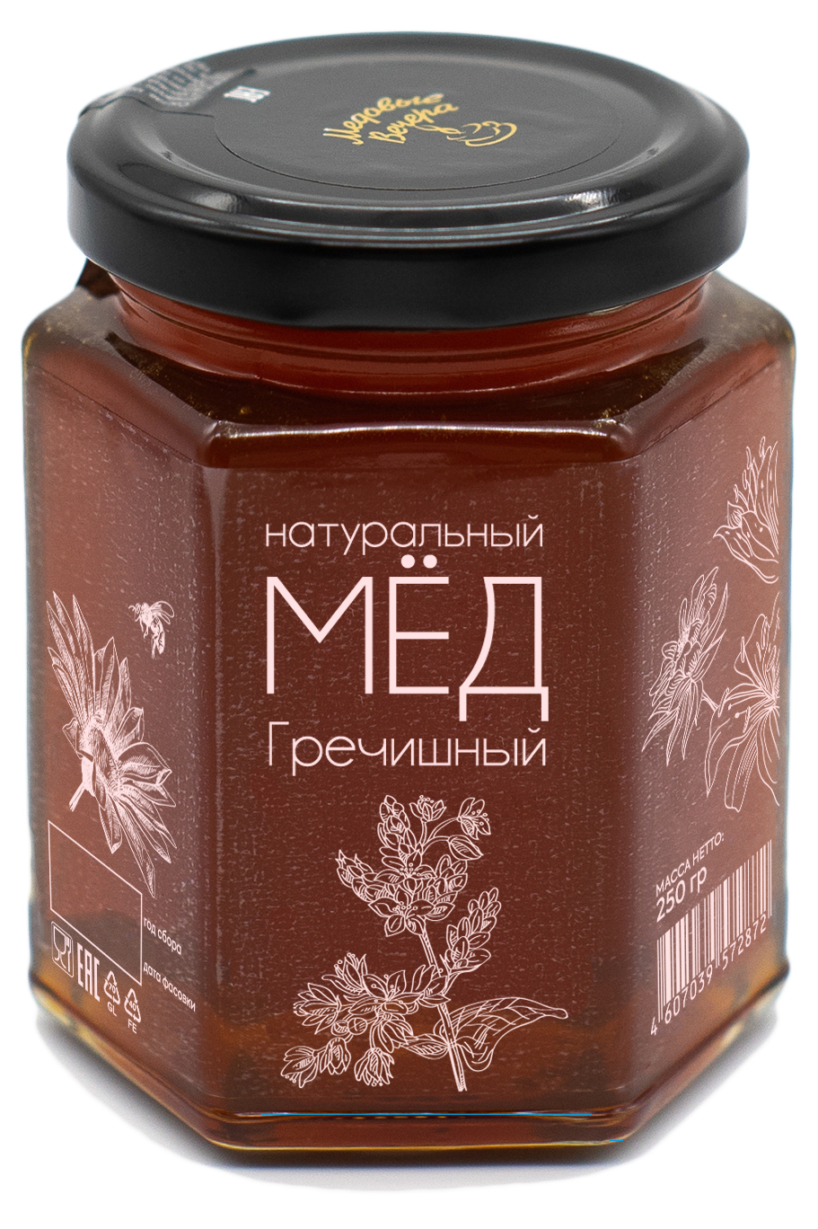 Мёд Медовые вечера натуральный, гречишный, 250 г