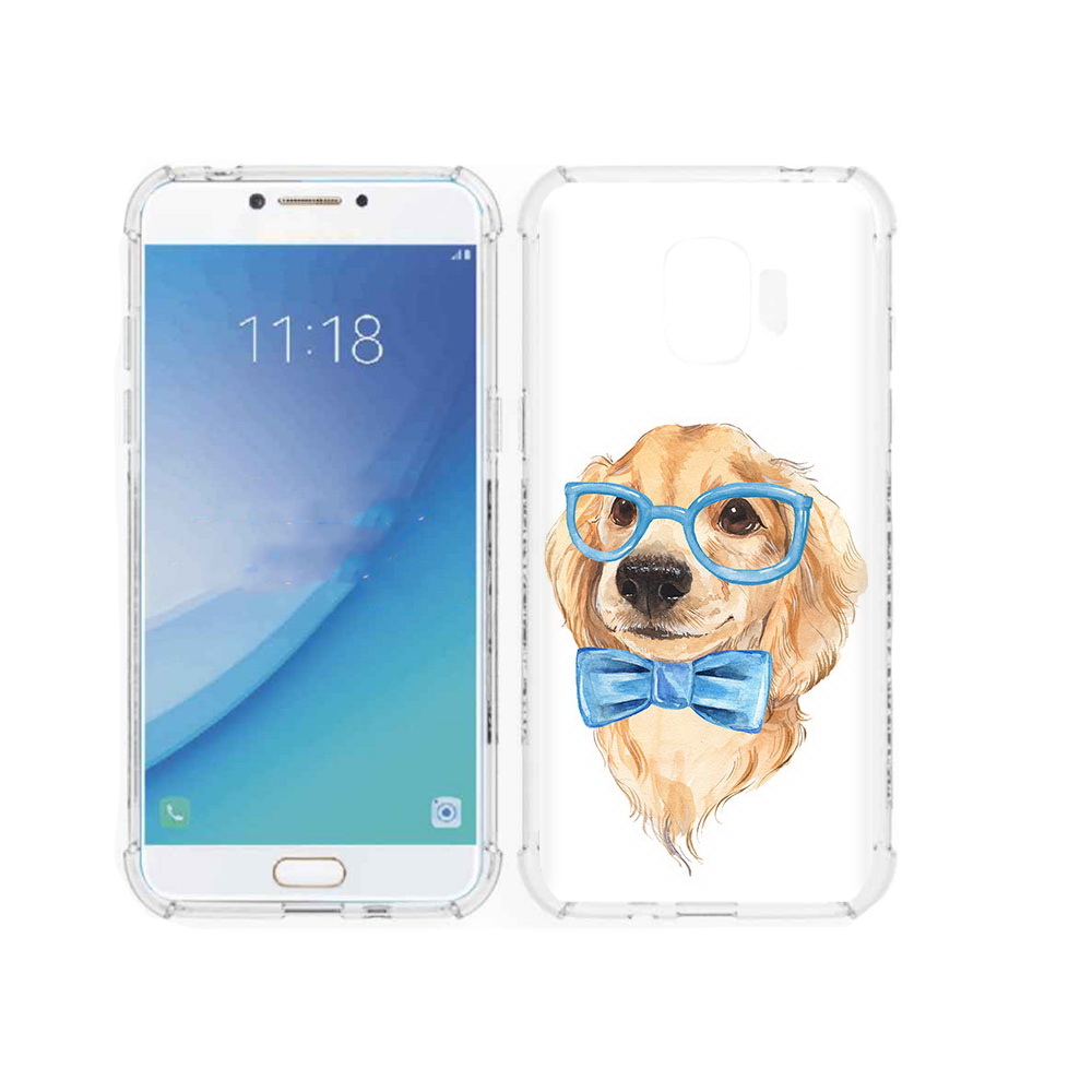 

Чехол MyPads Tocco для Samsung Galaxy J2 Pro (2018) Собака интеллигент (PT226925.585.159), Прозрачный, Tocco