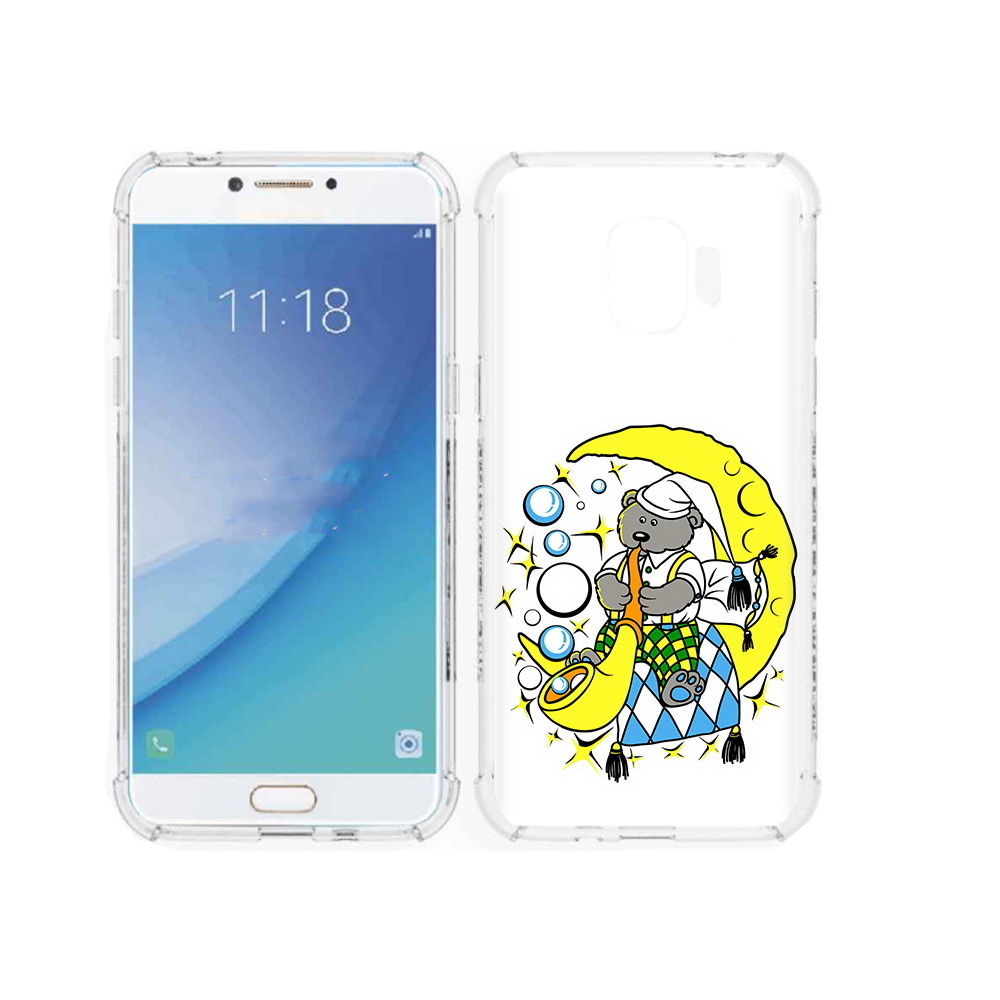

Чехол MyPads Tocco для Samsung Galaxy J2 Pro (2018) Сырная луна (PT226925.585.167), Прозрачный, Tocco