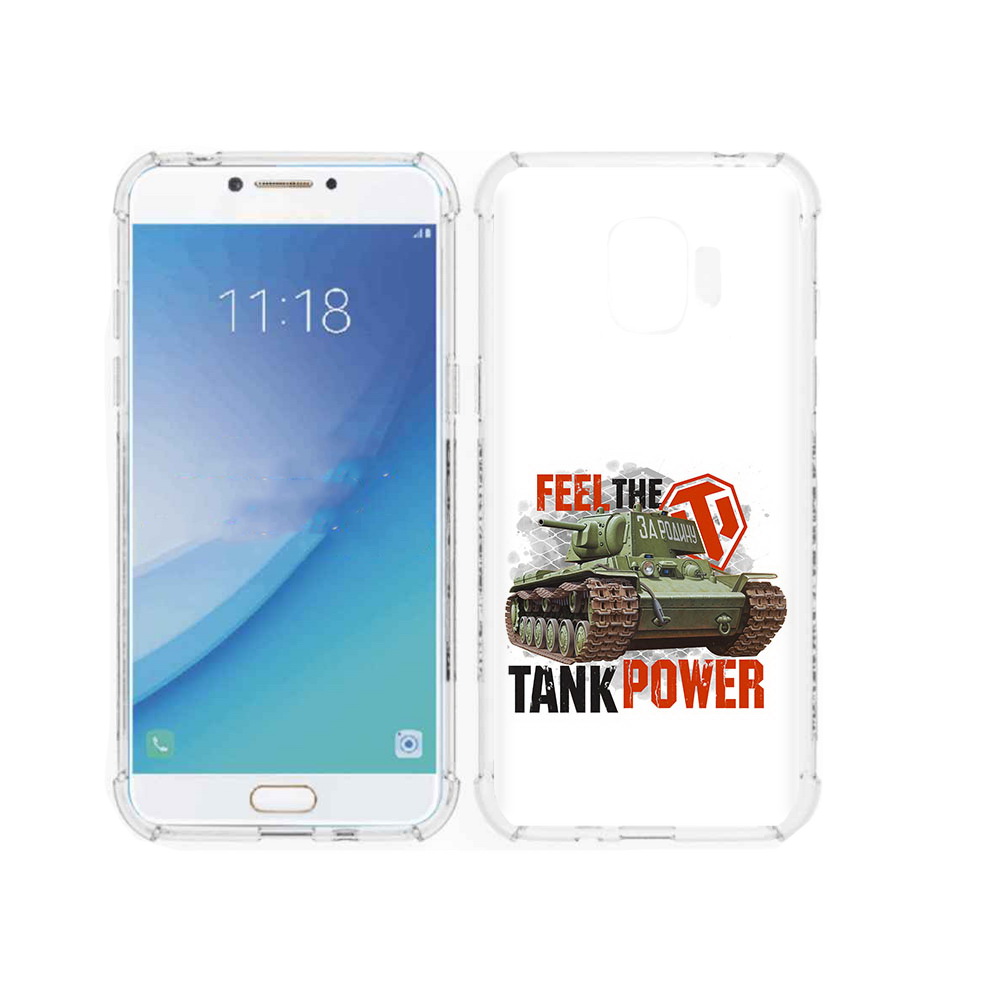 

Чехол MyPads Tocco для Samsung Galaxy J2 Pro (2018) Танк (PT226925.585.169), Прозрачный, Tocco