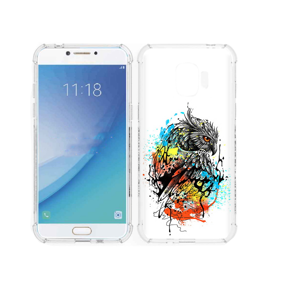 

Чехол MyPads Tocco для Samsung Galaxy J2 Pro (2018) Творческая сова (PT226925.585.170), Прозрачный, Tocco