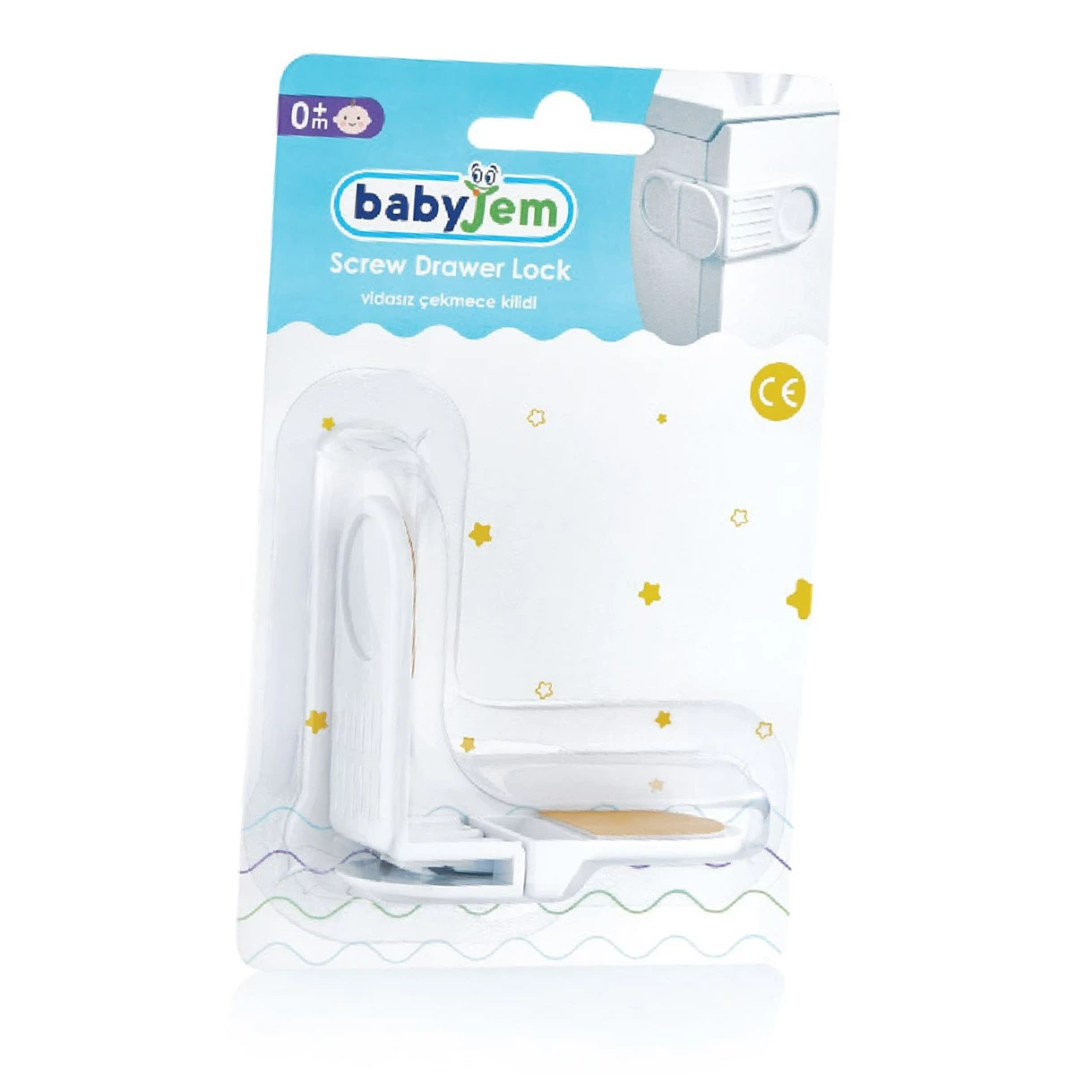 

Замки для ящиков BabyJem 080, Белый, 080