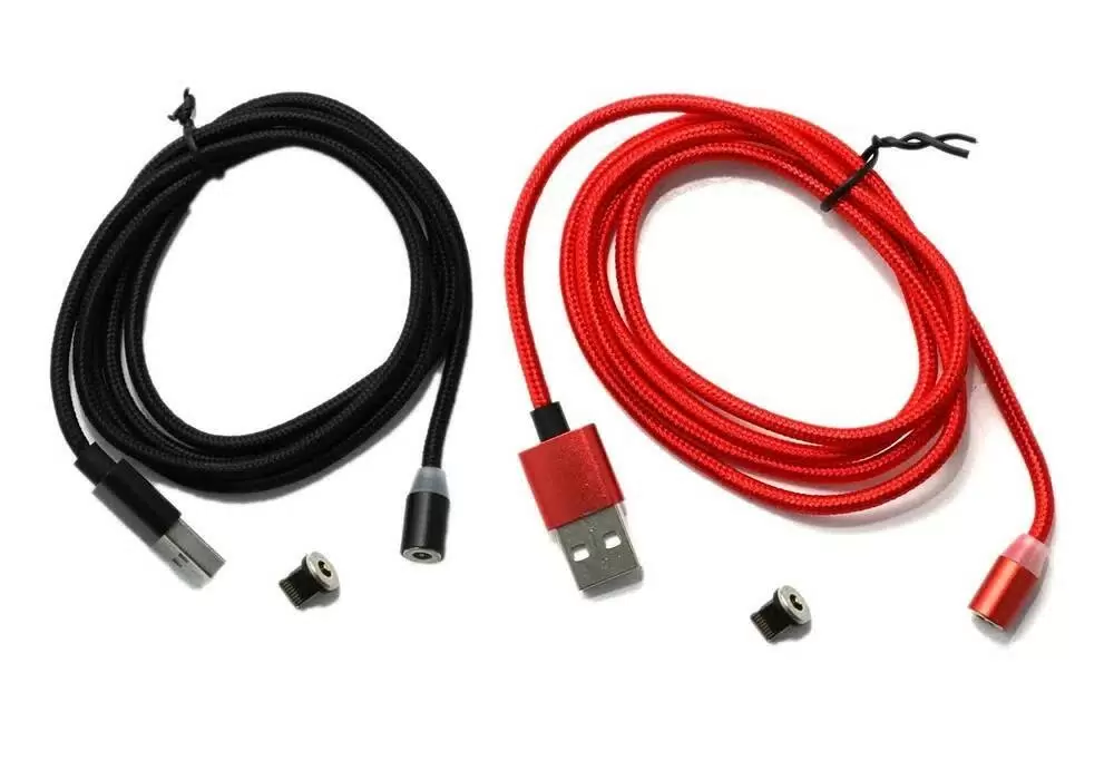 

Кабель Lightning - USB 1 м (2 шт красный + черный)