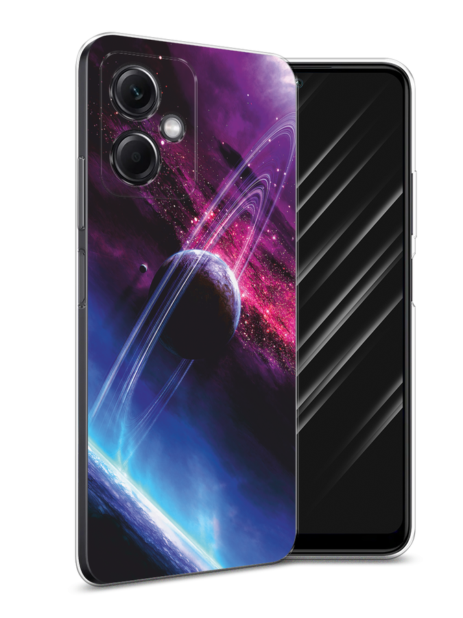 

Чехол Awog на Tecno Spark Go 2023"Неоновый самурай", Черный;красный;голубой, 303150-6