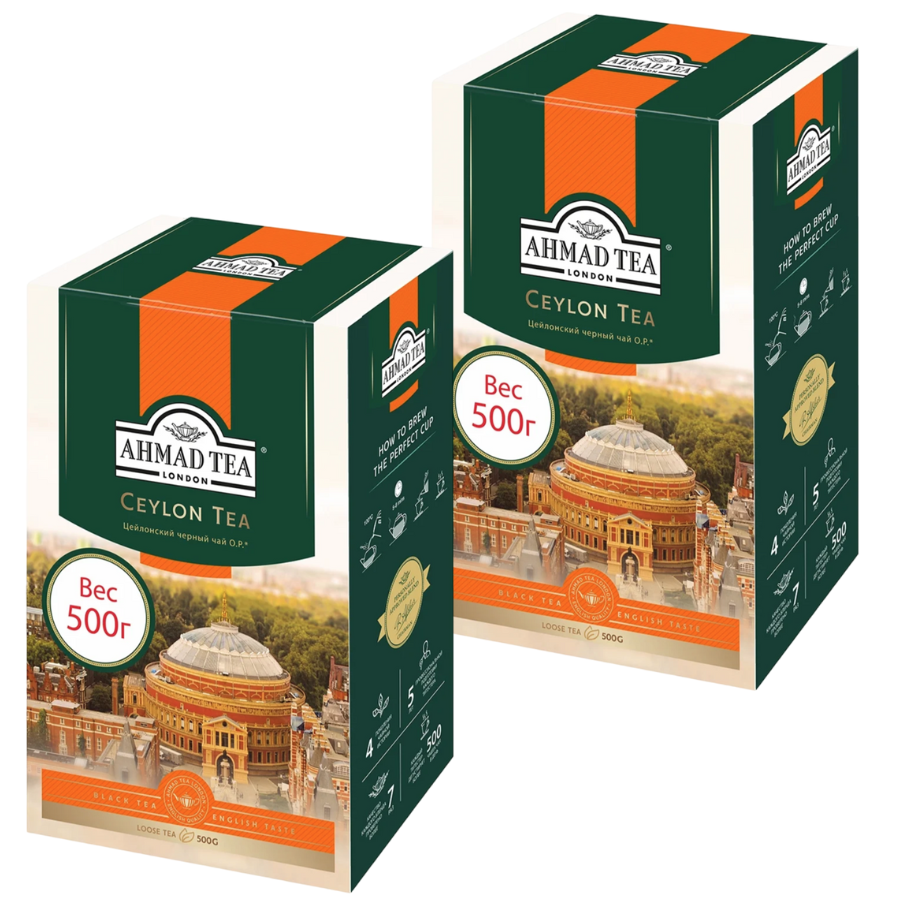 

Чай черный Ahmad Tea Ceylon Tea OP, 2 шт по 500 г