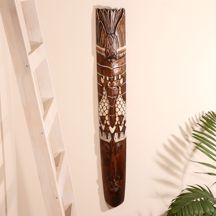 

Маска дерево "Два жирафа и орёл" 100х14,5х6 см, Indonesian style