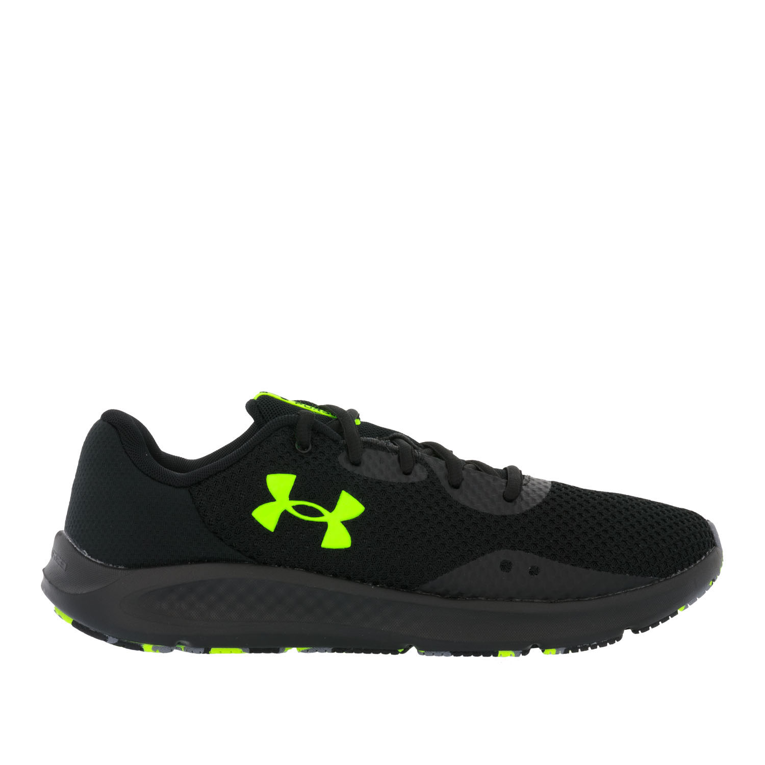 

Беговые Кроссовки Under Armour Charged Pursuit 3 Black/Black/Lime Surge 10 US, Черный, Charged Pursuit 3