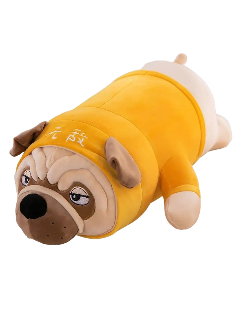 

Мягкая игрушка ArtemToys мопс-подушка в желтой одежде, 50 см, Мопс50ж, Желтый, Мопс