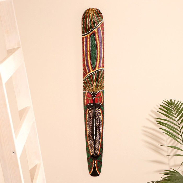 

Маска дерево "Абориген мозаичный" 100х16х3,5 см МИКС, Indonesian style