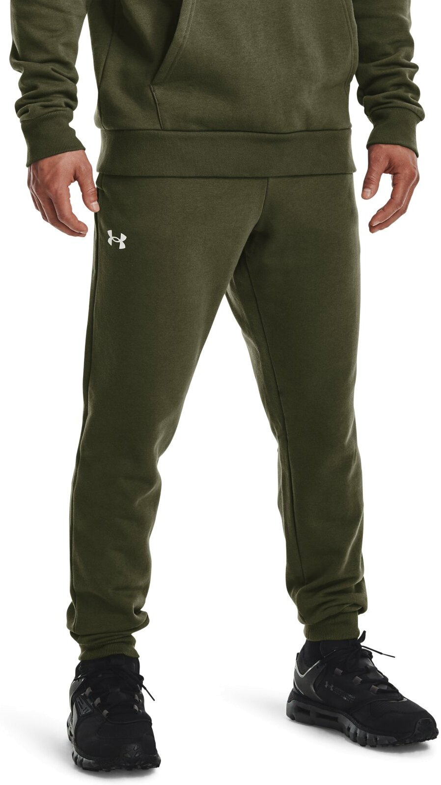 Спортивные брюки мужские Under Armour Rival Cotton Jogger зеленые 2XL