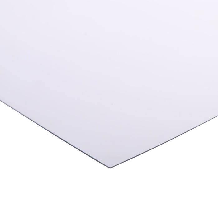 Лист ПЭТ-А, толщина 0.5 мм, 2,05x1,25 м, без УФ, прозрачный