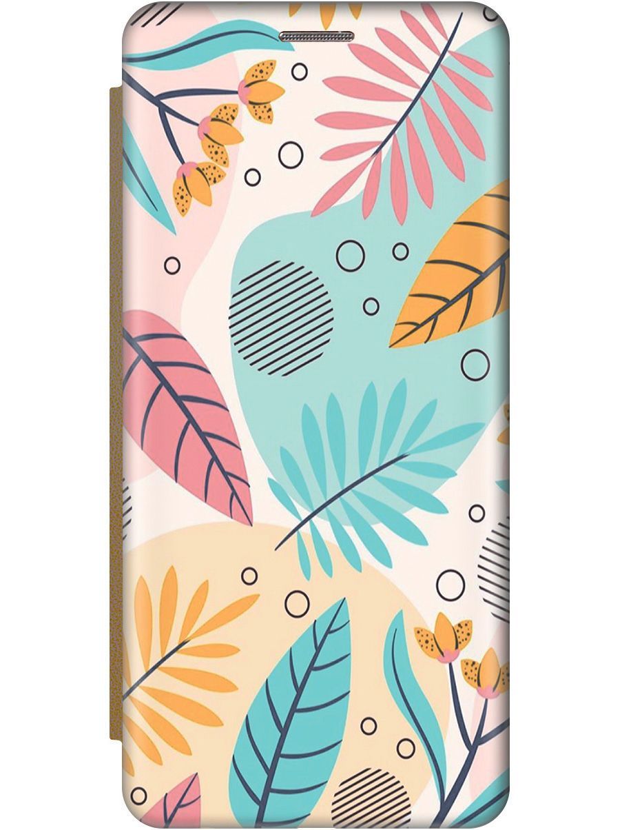 

Чехол на Samsung Galaxy M21/M30s "Аппликация из листочков" золотистый, Голубой;желтый, 9774