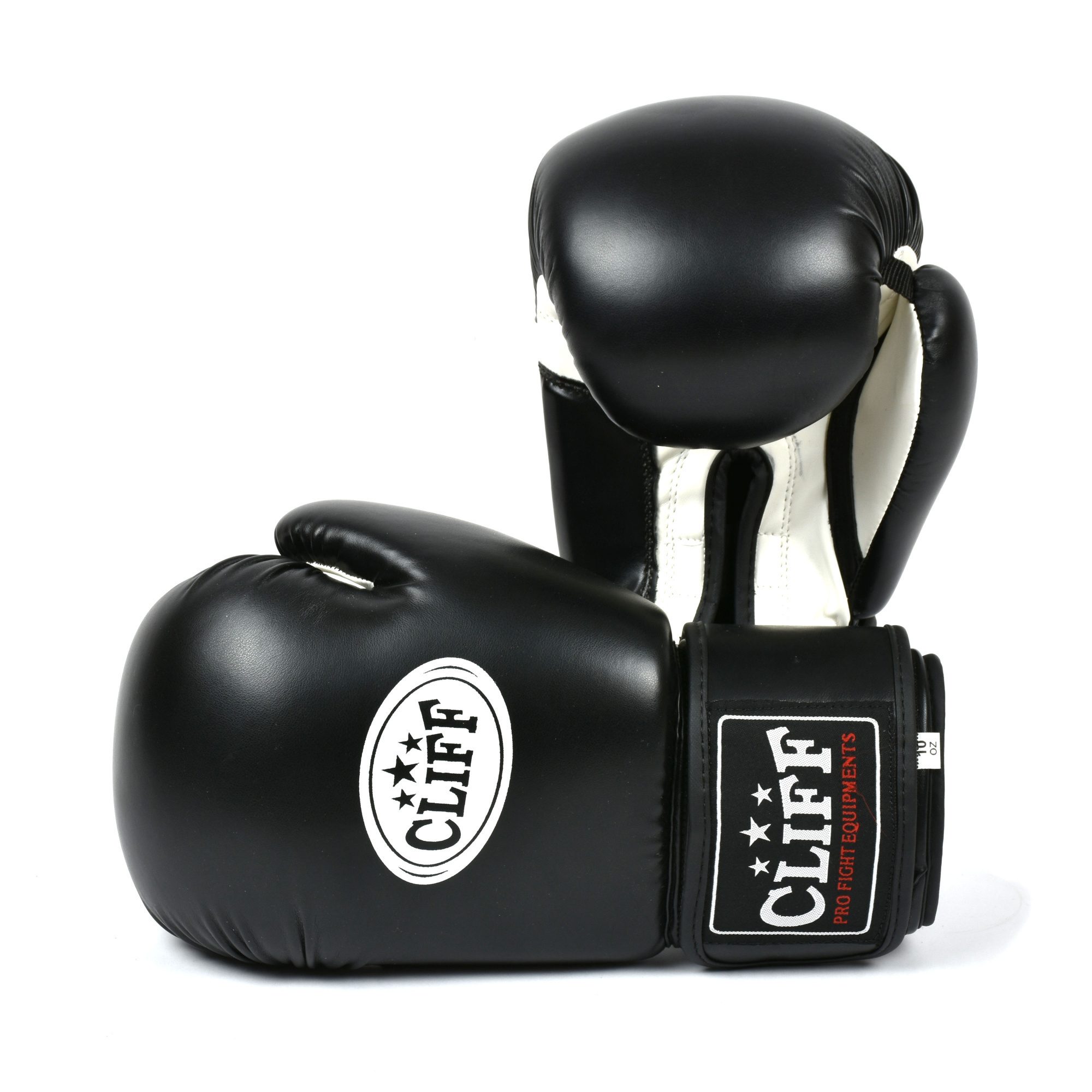 Перчатки боксёрские CLIFF DRAGON классика, FLEX, 12 унций, черно-белые
