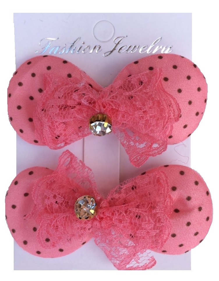 

Комплект заколок для волос Fashion Jewelry 2 шт. TZ_S-8472/КРУЖЕВА.РОЗ(П6), TZ_S-8472/КРУЖЕВА