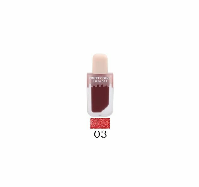 Блеск-тинт для губ Farres матовый водостойкий GH108 тон 03 классический красный