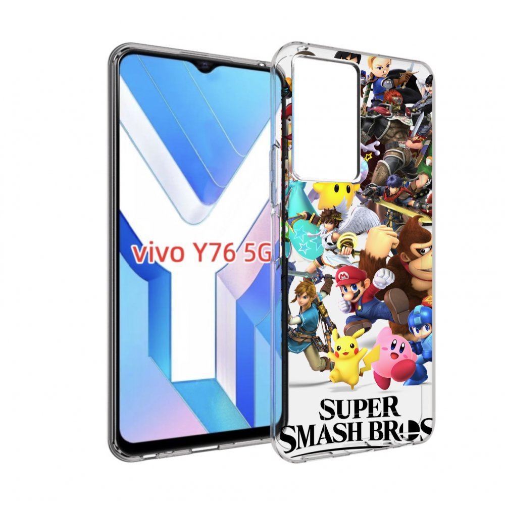 

Чехол Mypads Super Smash Bros Для Vivo Y76 5G, Прозрачный, Tocco