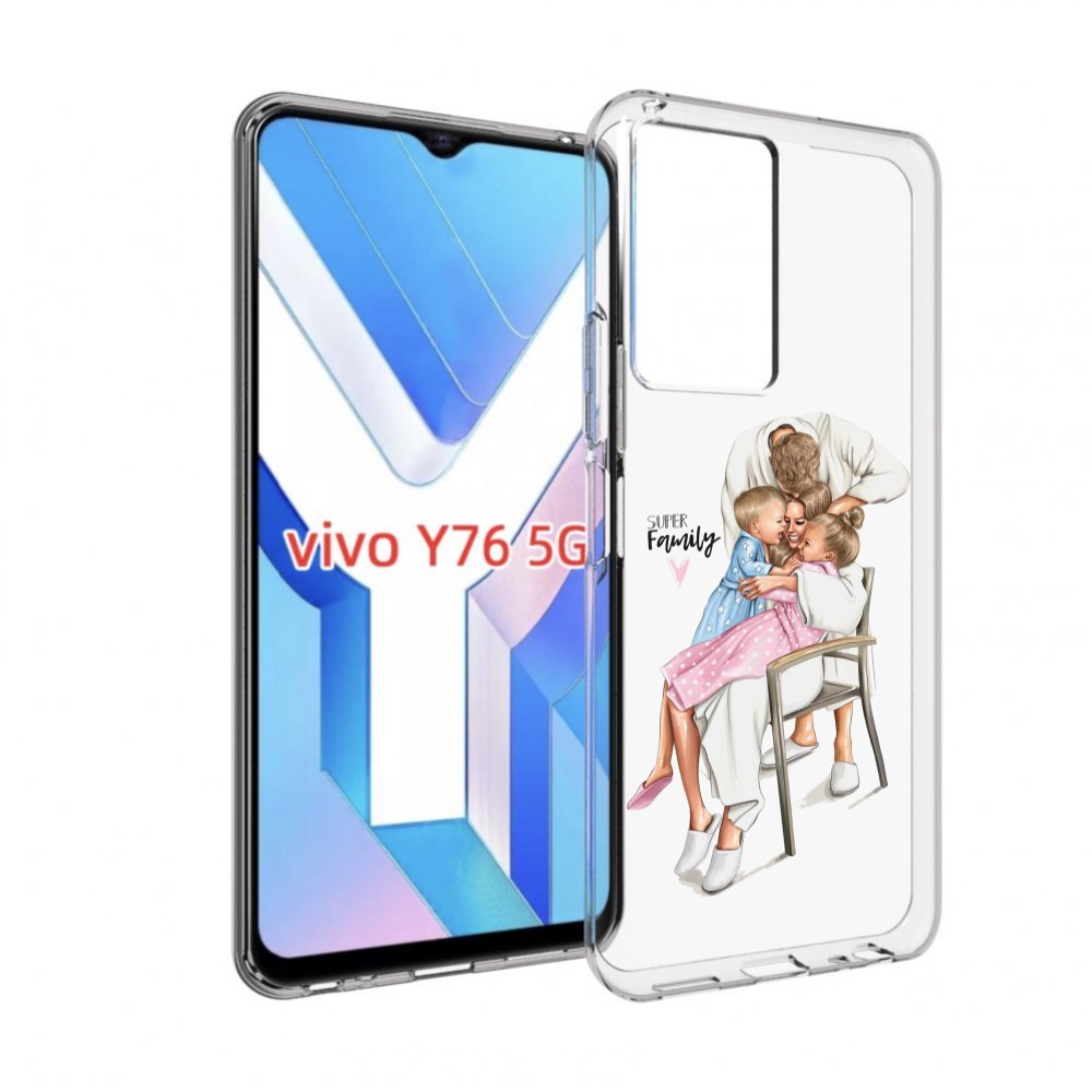 

Чехол Mypads Super-Family Для Vivo Y76 5G, Прозрачный, Tocco
