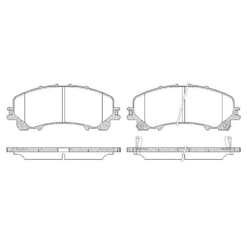 

Комплект передних тормозных колодок Roadhouse 2140712 для Infiniti Q50; Nissan X-Trail