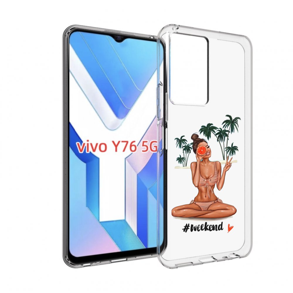 

Чехол MyPads Weekend для Vivo Y76 5G, Прозрачный, Tocco