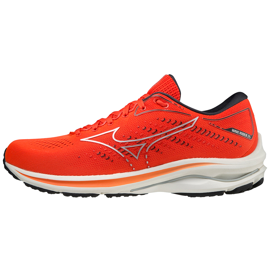 фото Кроссовки мужские mizuno wave rider 25 красные 10.5 uk