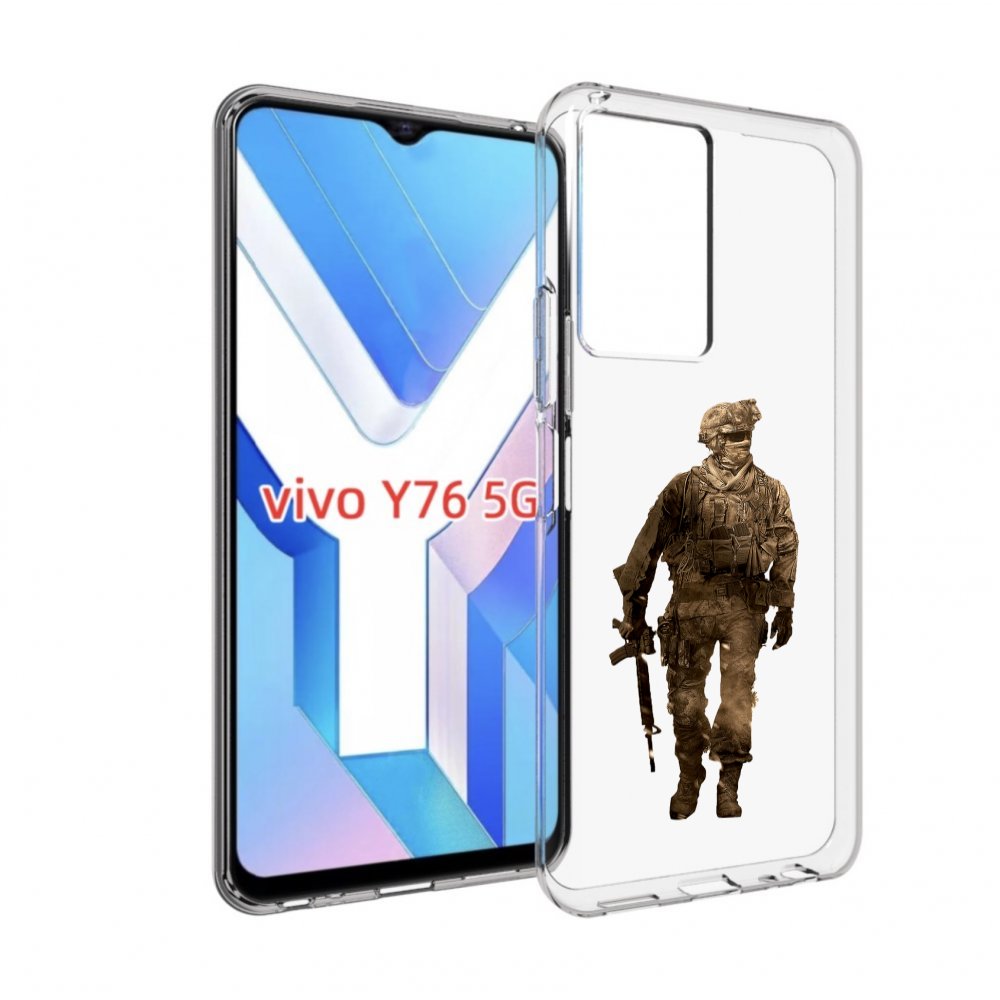 

Чехол MyPads call-of-duty мужской для Vivo Y76 5G, Прозрачный, Tocco
