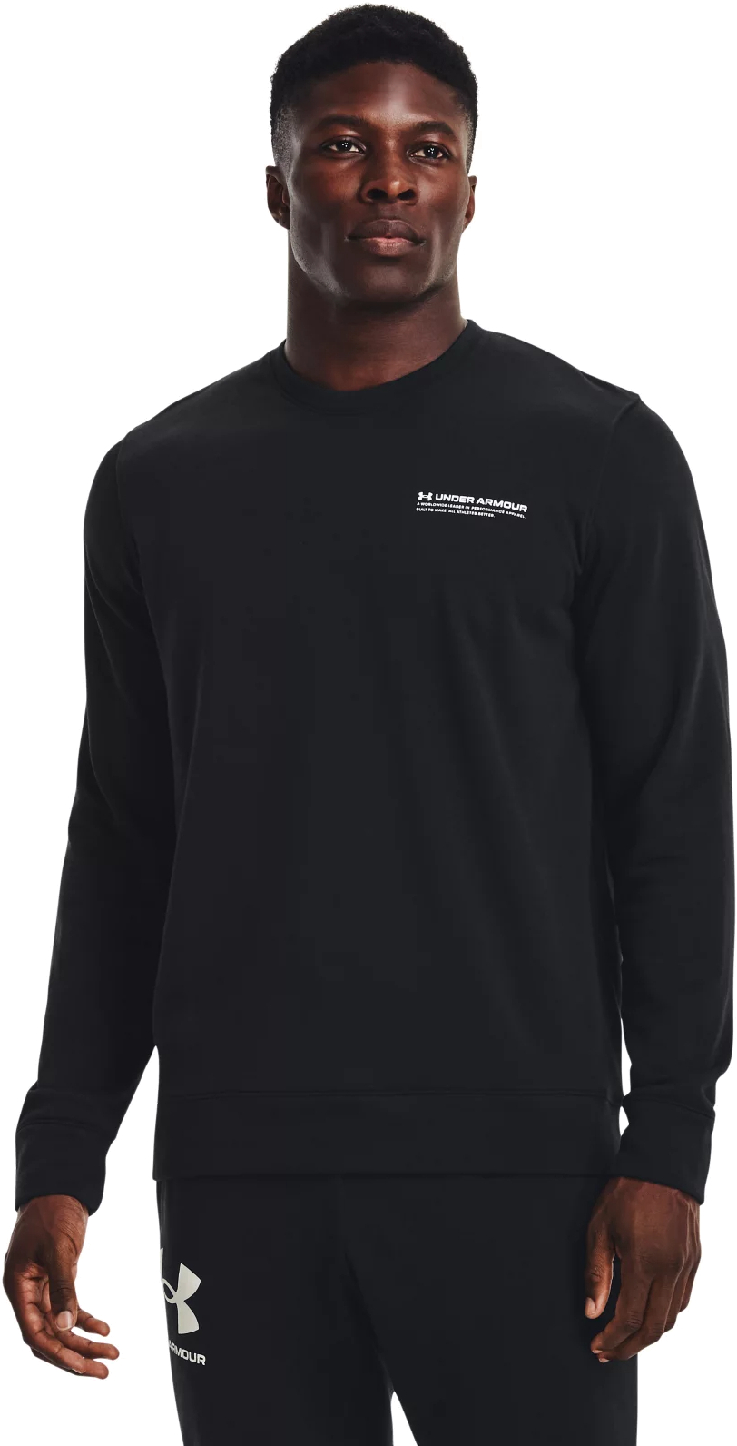 

Свитшот мужской Under Armour UA Rival Terry Logo Crew черный LG, UA Rival Terry Logo Crew