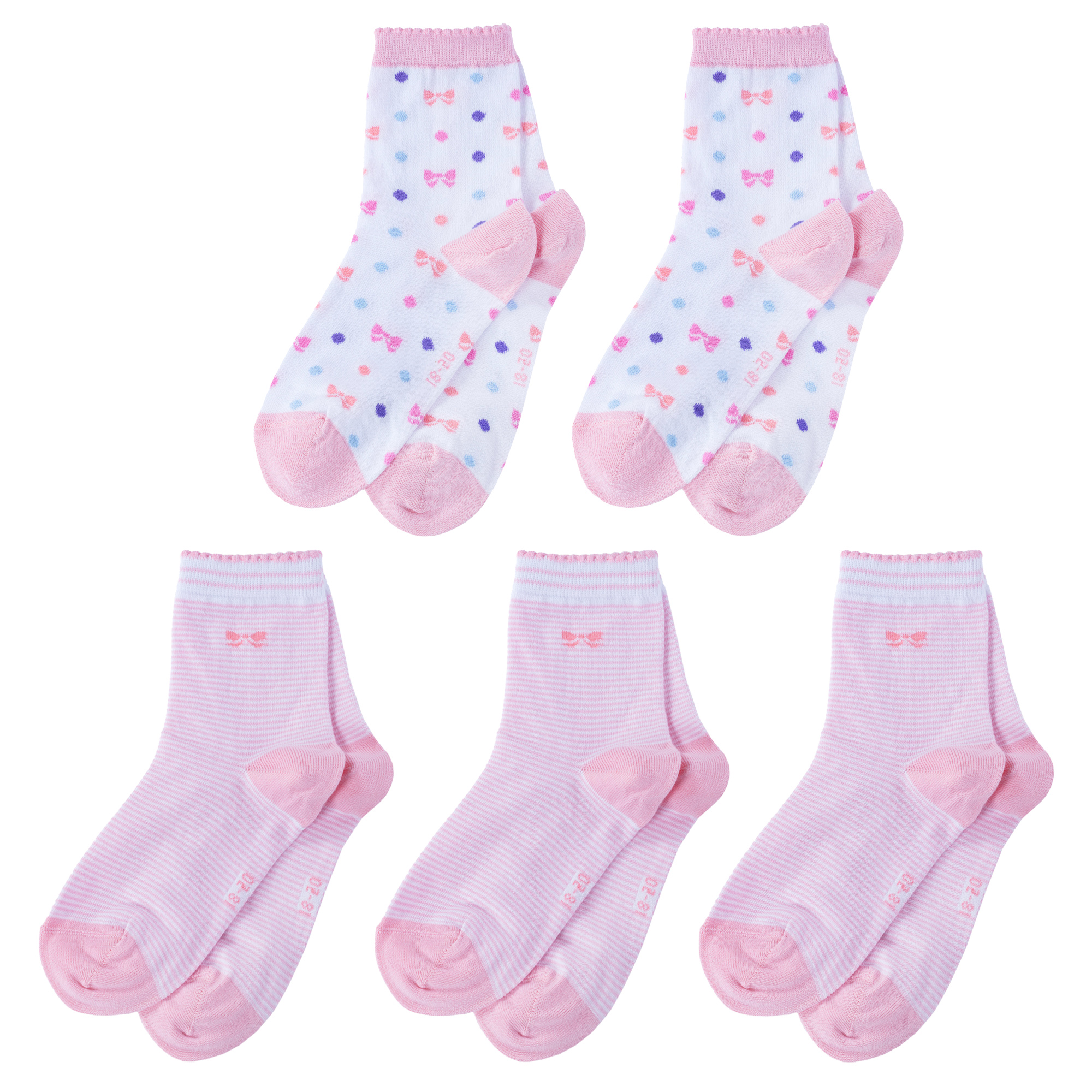 

Носки детские LorenzLine 5-Л105, белый; розовый, 14-16, 5-Л105