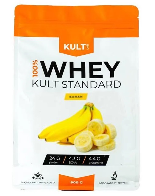 Сывороточный протеин Kultlab Whey KultStandart 900 гр, Банан