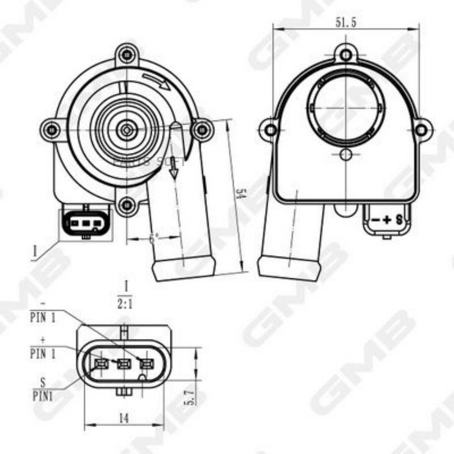 

Помпа Водяная Электрическая Audi A4 A5 A6 GMB gew-vw023