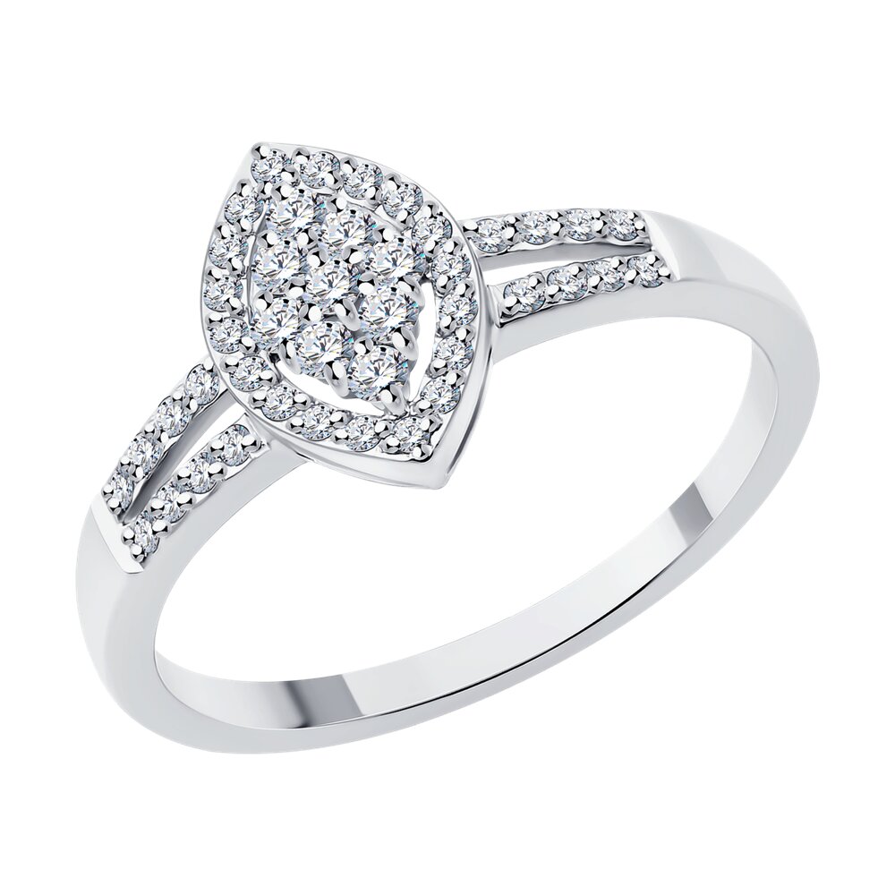 

Кольцо из золота р.  SOKOLOV Diamonds 1012615-3, бриллиант, 1012615-3