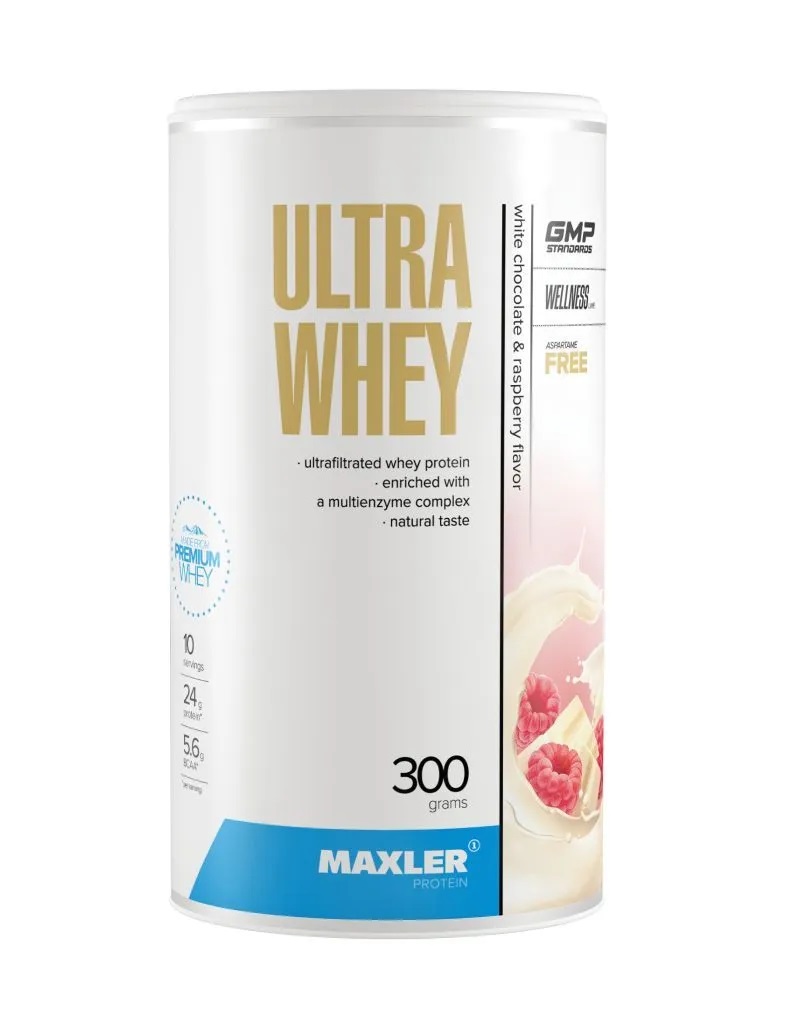Maxler Ultra Whey 300 g (can) (White Chocolate and Raspberry)