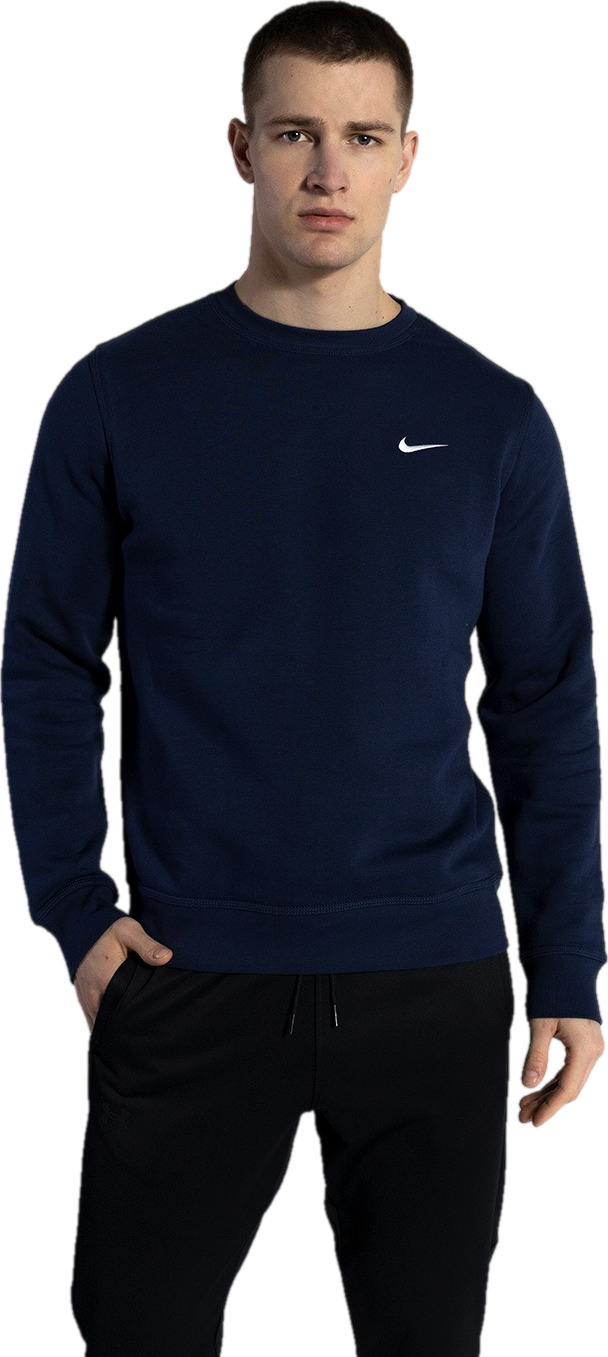 фото Свитшот мужской nike club crew-swoosh nfs синий xl