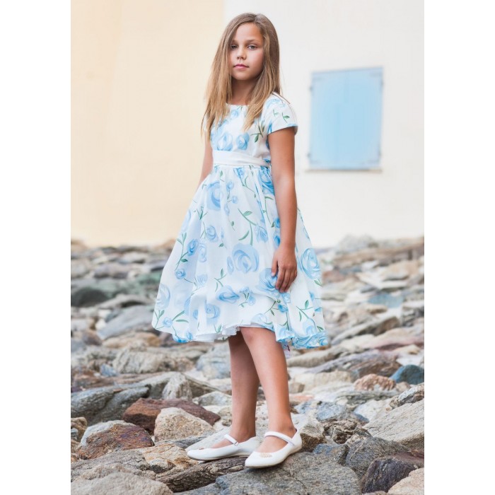 Платье детское Bella Monella 815486 голубой 134