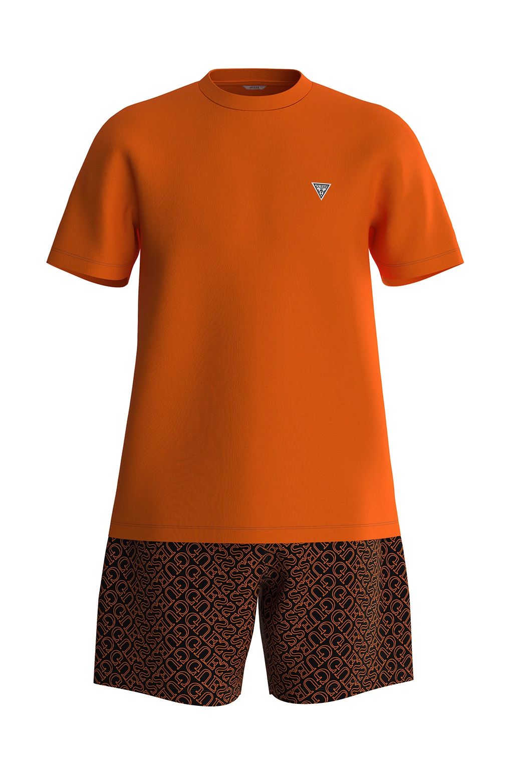 

Пижама мужская Guess U4GX03 KBZG0 оранжевая M, Оранжевый, U4GX03 KBZG0