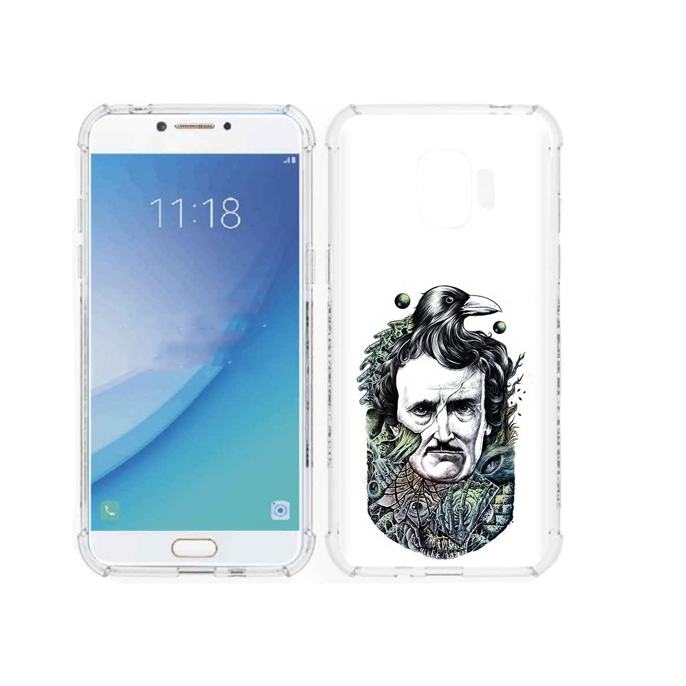 

Чехол MyPads Tocco для Samsung Galaxy J2 Pro (2018) Эдгар Аллан с вороном, Прозрачный, Tocco