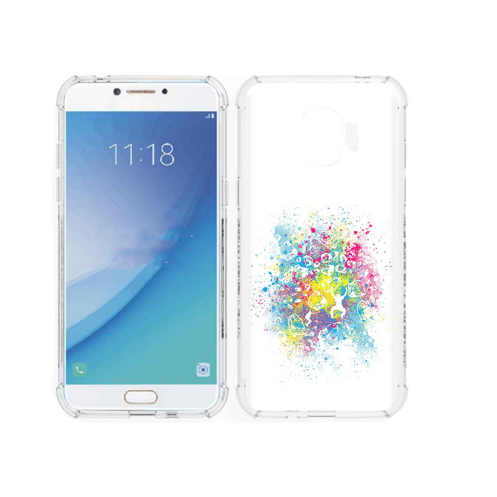 

Чехол MyPads Tocco для Samsung Galaxy J2 Pro (2018) акварель абстракция (PT226925.585.214), Прозрачный, Tocco