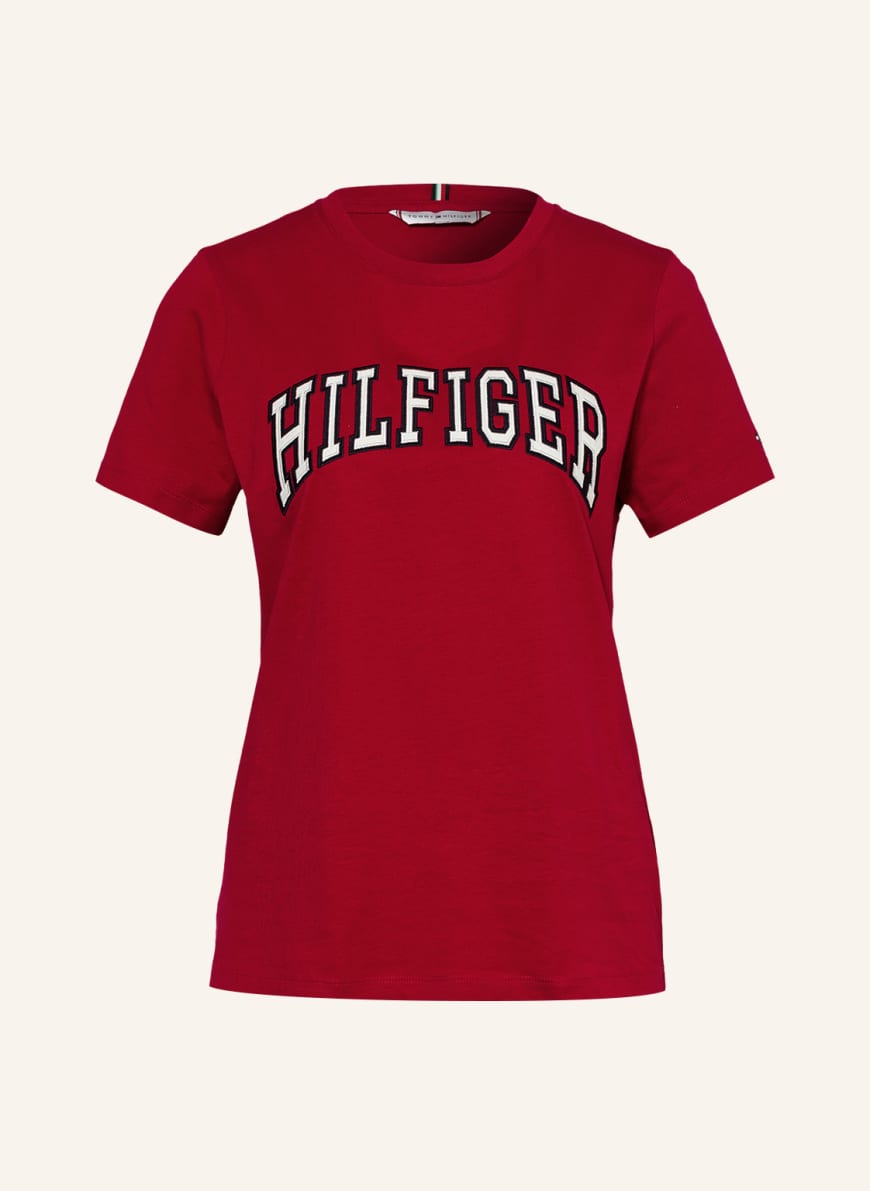

Футболка женская Tommy Hilfiger 1001292554 красная L (доставка из-за рубежа), 1001292554