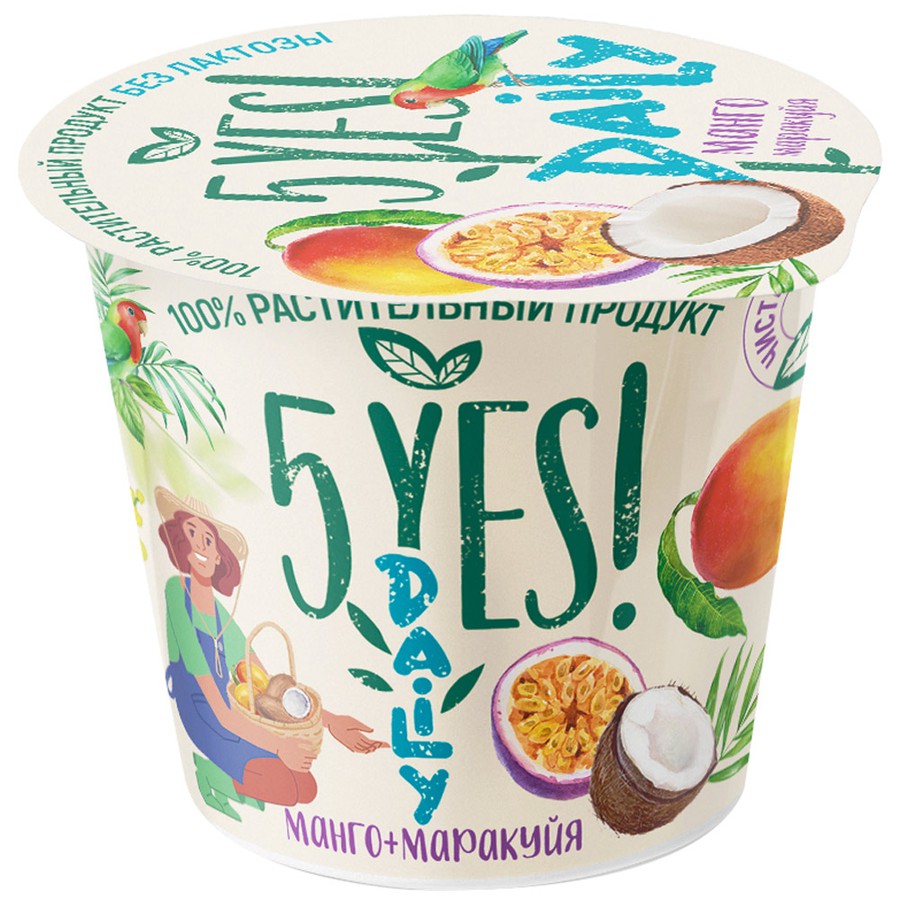 

Продукт кокосовый 5Yes! ферментированный, с манго и маракуйей, 130 г