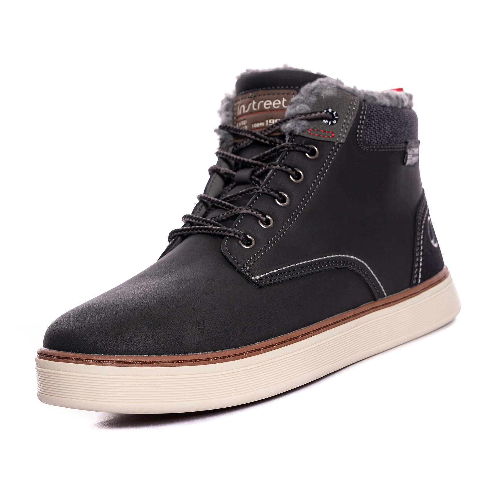 

Кеды мужские INSTREET 189-32MV-613SW черные 41 RU, Черный, 189-32MV-613SW
