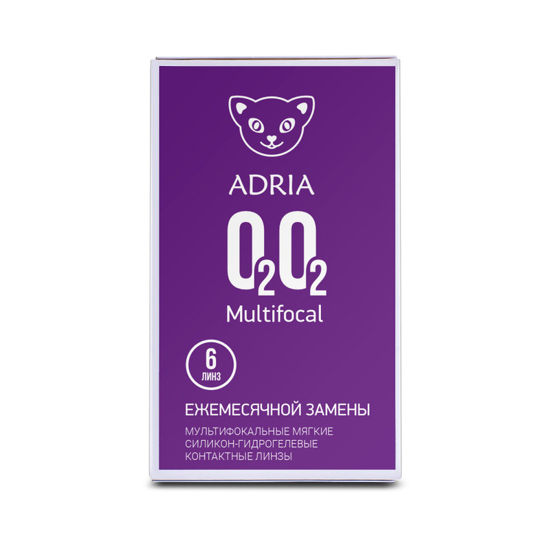 фото Контактные линзы adria o2o2 multifocal 6 линз r 8,6 +0,75