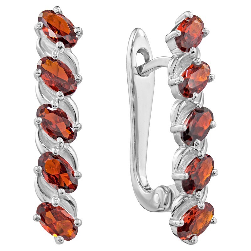 

Серьги из серебра с кристаллом ювелирным LAZURIT-ONLINE 8296WR, 8296WR