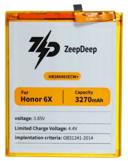 

Аккумулятор ZeepDeep ASIA (HB386483ECW+) для Huawei GR5 2017, Honor 6X