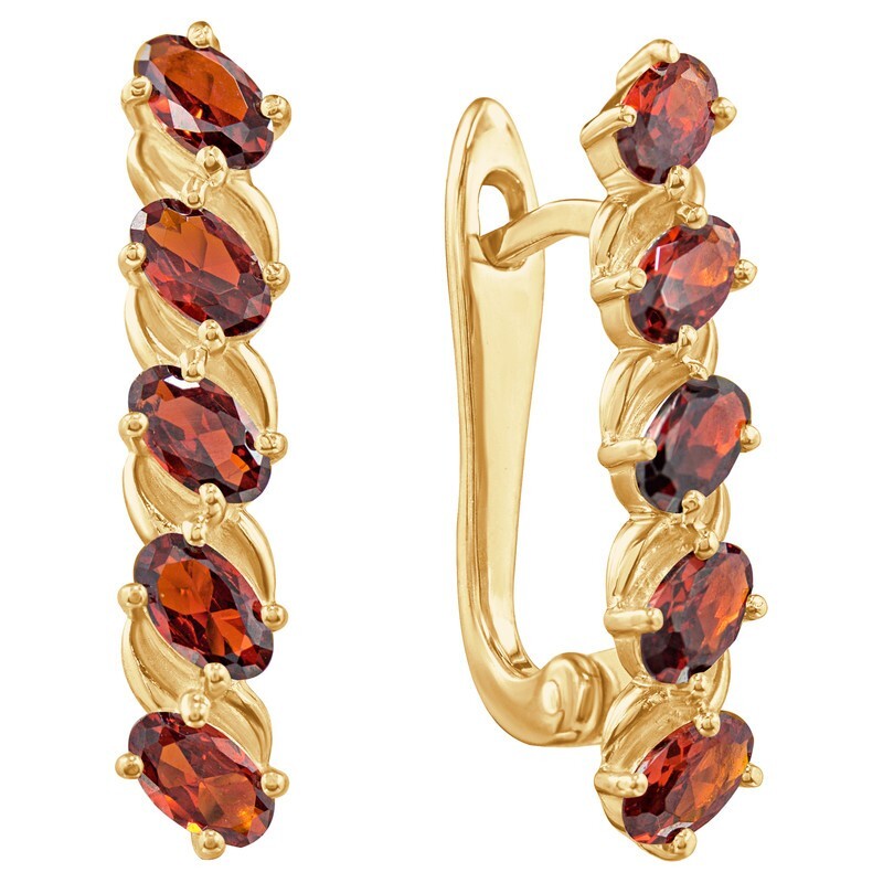 

Серьги из серебра с кристаллом ювелирным LAZURIT-ONLINE 8296YG, 8296YG