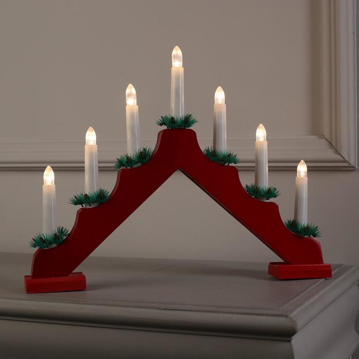 Световая фигура Luazon Lighting Рождественская горка 4357283 белый теплый