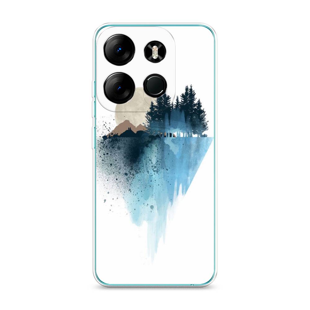 

Чехол Awog на Tecno Spark Go 2023"Горы 5", Голубой, 303150-4