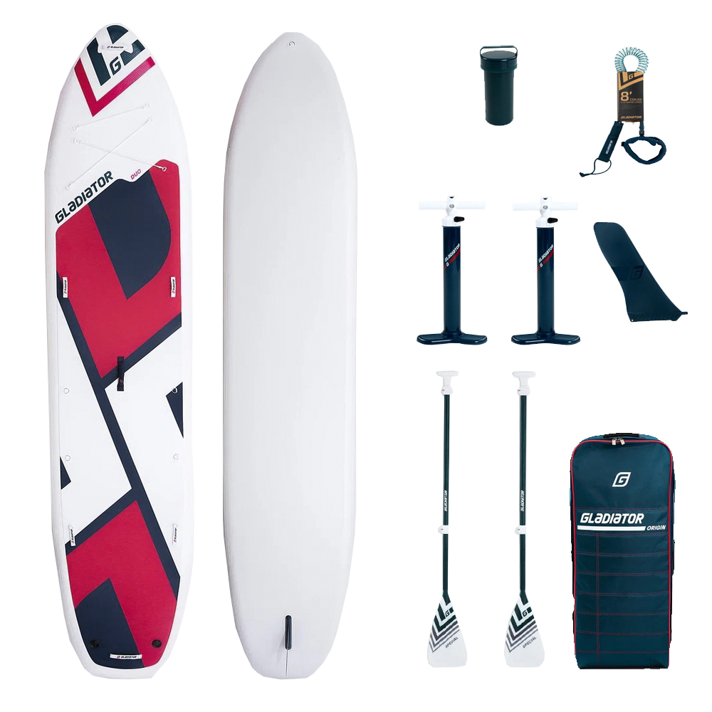 SUP-борд Gladiator Special DUO 463x91x20 см white/red/blue