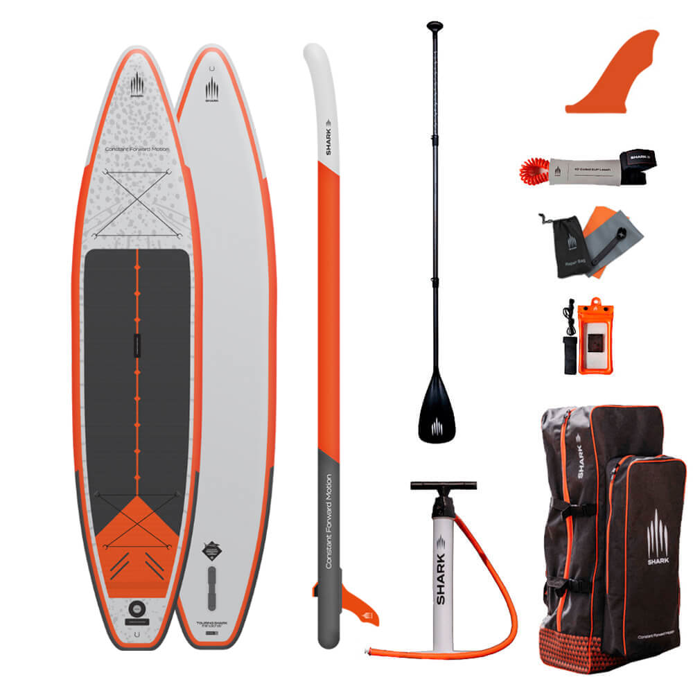 фото Надувная sup-доска двухслойная shark touring xplor 11'8"x30"x6" 2022 (233x76x10 см)