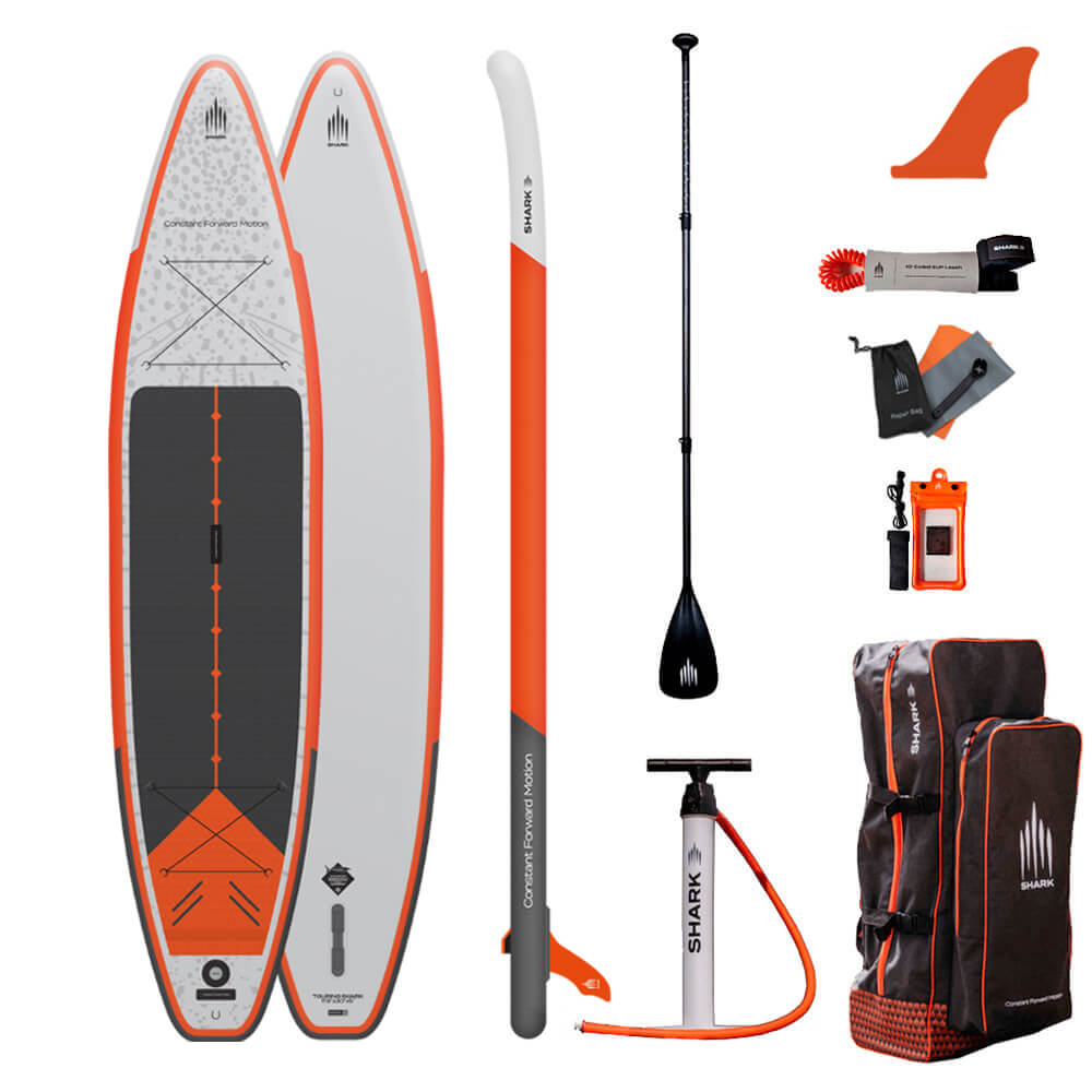 SUP-борд Shark Touring Xplor 381x76x15 см grey/orange